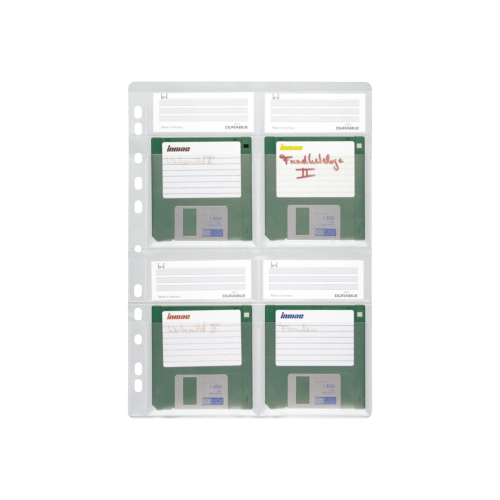 Produktbild för Durable Disk Pockets - blad för diskettpärm