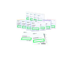 Produktbild för HPE LTO-5 Ultrium RW Bar Code Label Pack - streckkodsetiketter