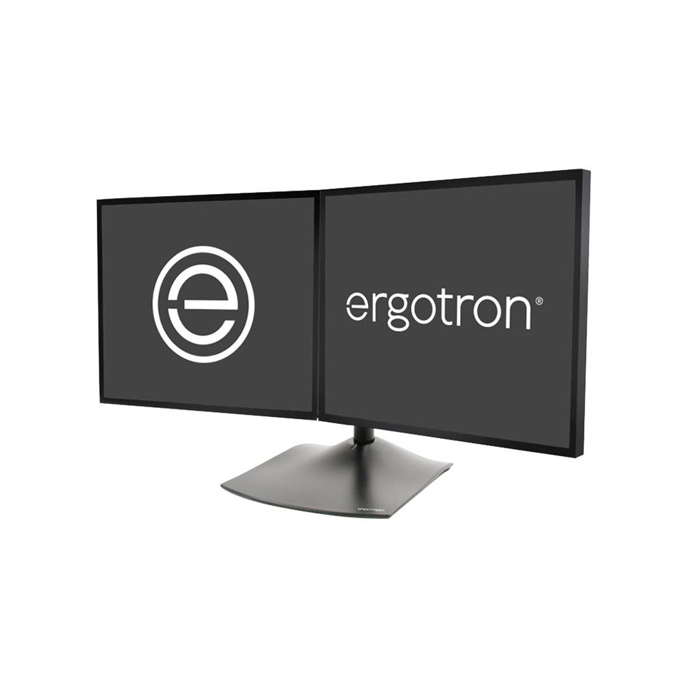 Produktbild för Ergotron DS100 ställ - horisontal - för 2 LCD-bildskärmar - svart