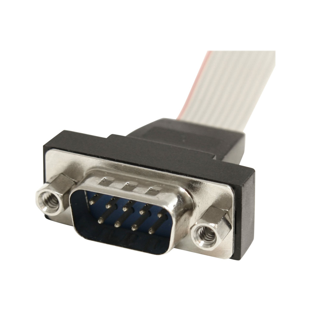 Produktbild för StarTech.com 16in 9 Pin Serial Male to 10 Pin Motherboard Header Panel Mount Cable - motherboard to RS232 (PNL9M16) - seriell kabel - DB-9 till 10 pin IDC - 40.7 cm