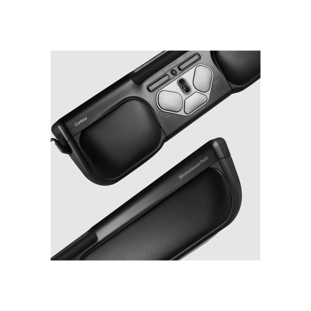 Produktbild för Contour RollerMouse Pro3 - centrerad mus - USB - svart