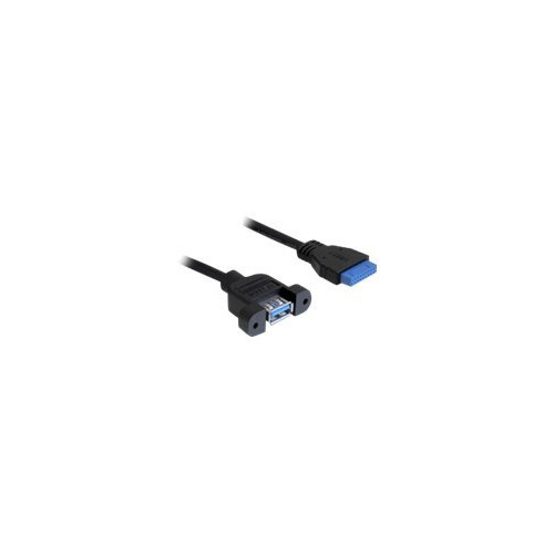 DeLOCK Delock USB 3.0 Pin Header - USB-intern till extern kabel - USB typ A till 19-stifts USB 3.0-kontakt - 50 cm