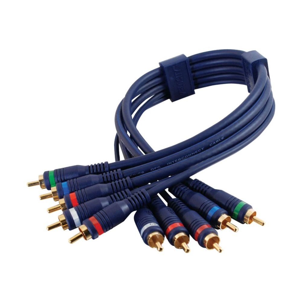 Produktbild för C2G Velocity kabel för video / ljud - komponentvideo/ljud - 1 m