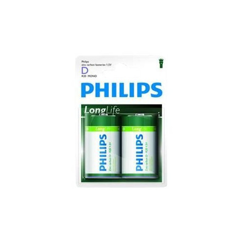 Philips Philips LongLife R20L2B batteri - 2 x D - Kolzink