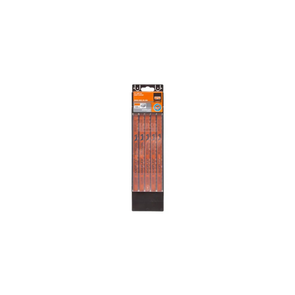 Produktbild för Bahco Bågfilsblad, Metall, Stål, Blå, Orange, 30 cm, 13 mm,...