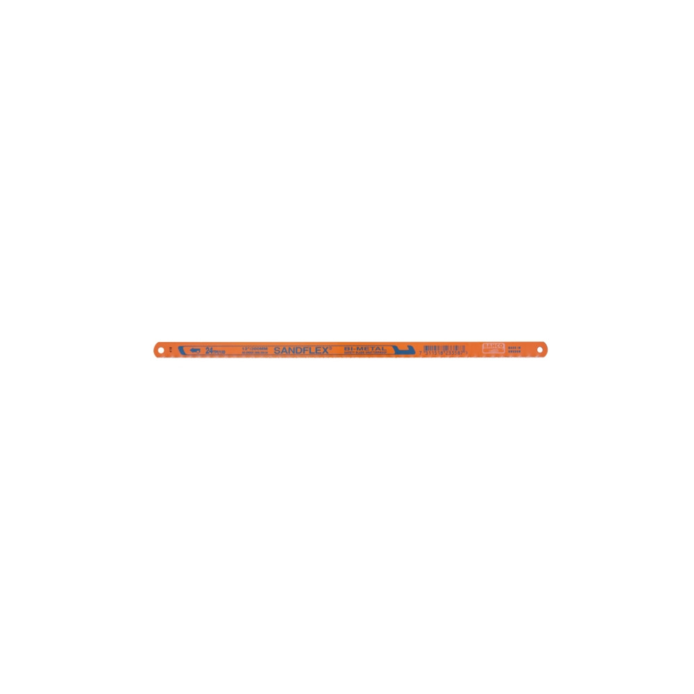 Produktbild för Bahco Bågfilsblad, Metall, Stål, Blå, Orange, 30 cm, 13 mm,...
