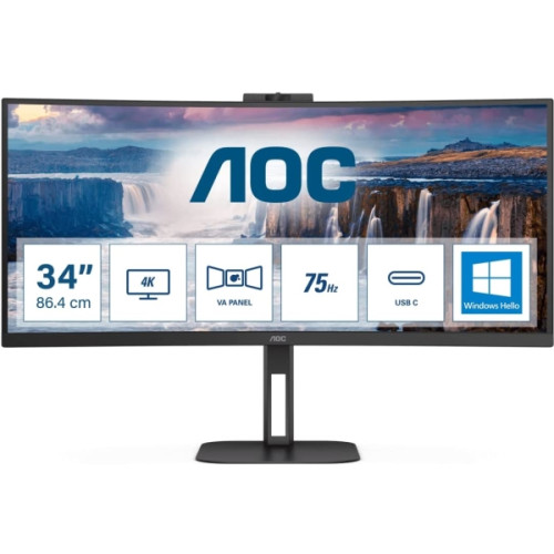 AOC AOC V5 CU34V5CW, 86,4 cm (34"), 3440 x 1440 pixlar, Wide Qua...