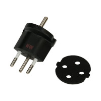 Produktbild för Max Hauri FIXADAPTER - adapter för effektkontakt - T12 till power CEE 7/7