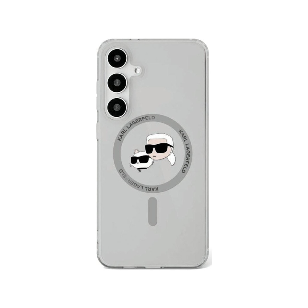 Produktbild för Karl Lagerfeld Button Karl &amp Choupette Heads Tryckt Logo...