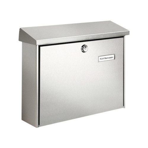 Burg Wächter Burg Wächter 8140 brevlåda 3867 i rostfritt stål silver nyck...