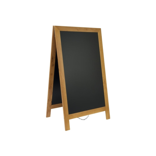 Securit Gadesilt Securit® Deluxe 70x125 cm stort A-skilt  teak farve...