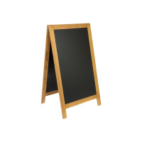 Produktbild för Gadesilt Securit® Deluxe 70x125 cm stort A-skilt  teak farve...