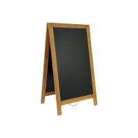 Produktbild för Gadesilt Securit® Deluxe 70x125 cm stort A-skilt  teak farve...