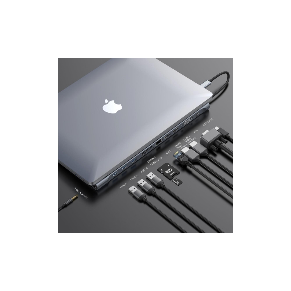 Produktbild för Baseus CATSXG0G, USB 3.2 Gen 1 (3.1 Gen 1) Type-C, 3,5 mm, H...