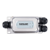 Produktbild för Intellinet Outdoor Vandalproof Gigabit High-Power PoE+ Injector, One 30 W Port, IEEE 802.3at/af Compliant, IP67 Waterproof, IK10 Vandal-proof, Metal Housing - strömtillförsel - 30 Watt