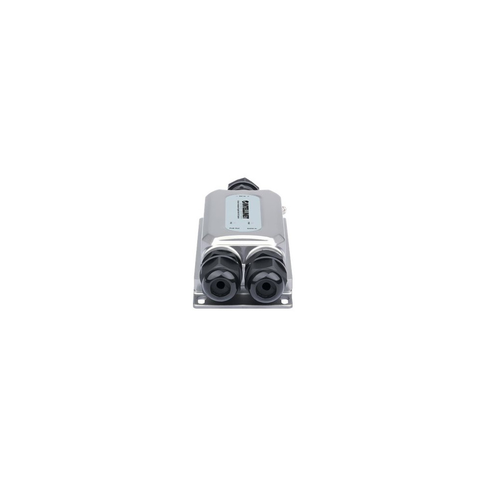 Produktbild för Intellinet Outdoor Vandalproof Gigabit High-Power PoE+ Injector, One 30 W Port, IEEE 802.3at/af Compliant, IP67 Waterproof, IK10 Vandal-proof, Metal Housing - strömtillförsel - 30 Watt
