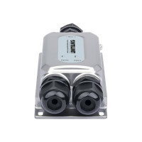Produktbild för Intellinet Outdoor Vandalproof Gigabit High-Power PoE+ Injector, One 30 W Port, IEEE 802.3at/af Compliant, IP67 Waterproof, IK10 Vandal-proof, Metal Housing - strömtillförsel - 30 Watt