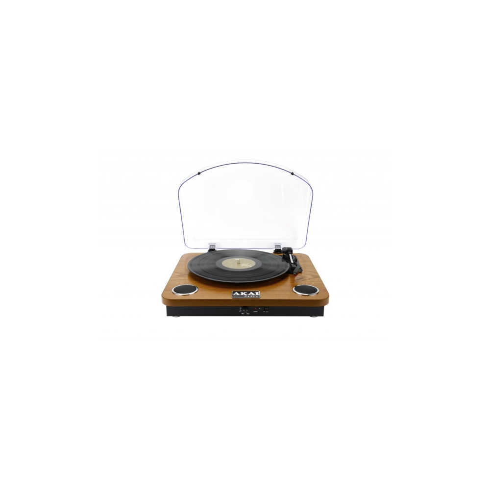 Produktbild för Akai ATT-11BT, Remdriven skivtallrik, Brun, 33,45,78 RPM, Au...