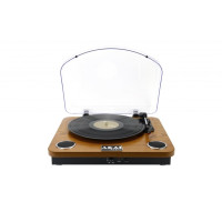 Produktbild för Akai ATT-11BT, Remdriven skivtallrik, Brun, 33,45,78 RPM, Au...