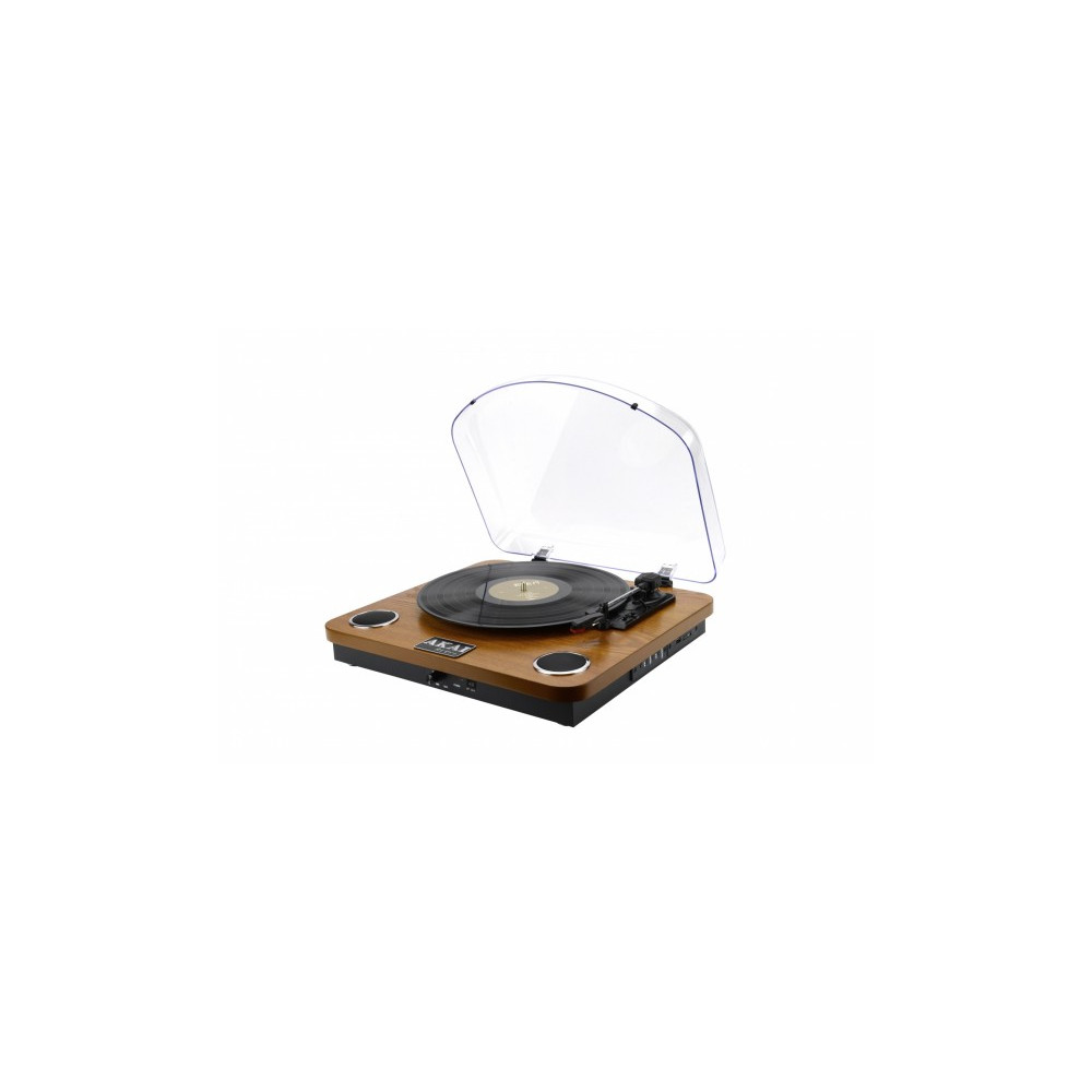 Produktbild för Akai ATT-11BT, Remdriven skivtallrik, Brun, 33,45,78 RPM, Au...