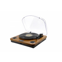 Produktbild för Akai ATT-11BT, Remdriven skivtallrik, Brun, 33,45,78 RPM, Au...