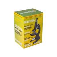 Produktbild för Levenhuk 5S NG, Optiskt mikroskop, Svart, Grå, Metall, 500x,...