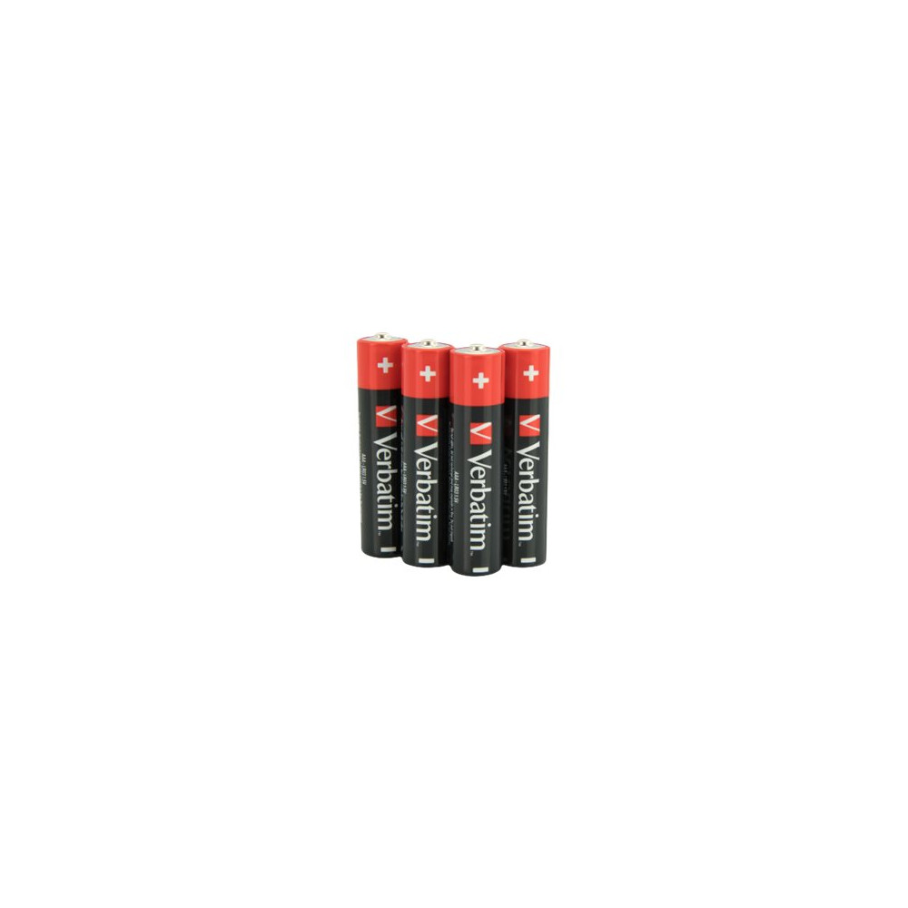 Produktbild för Verbatim batteri - 4 x AAA / LR03 - alkaliskt