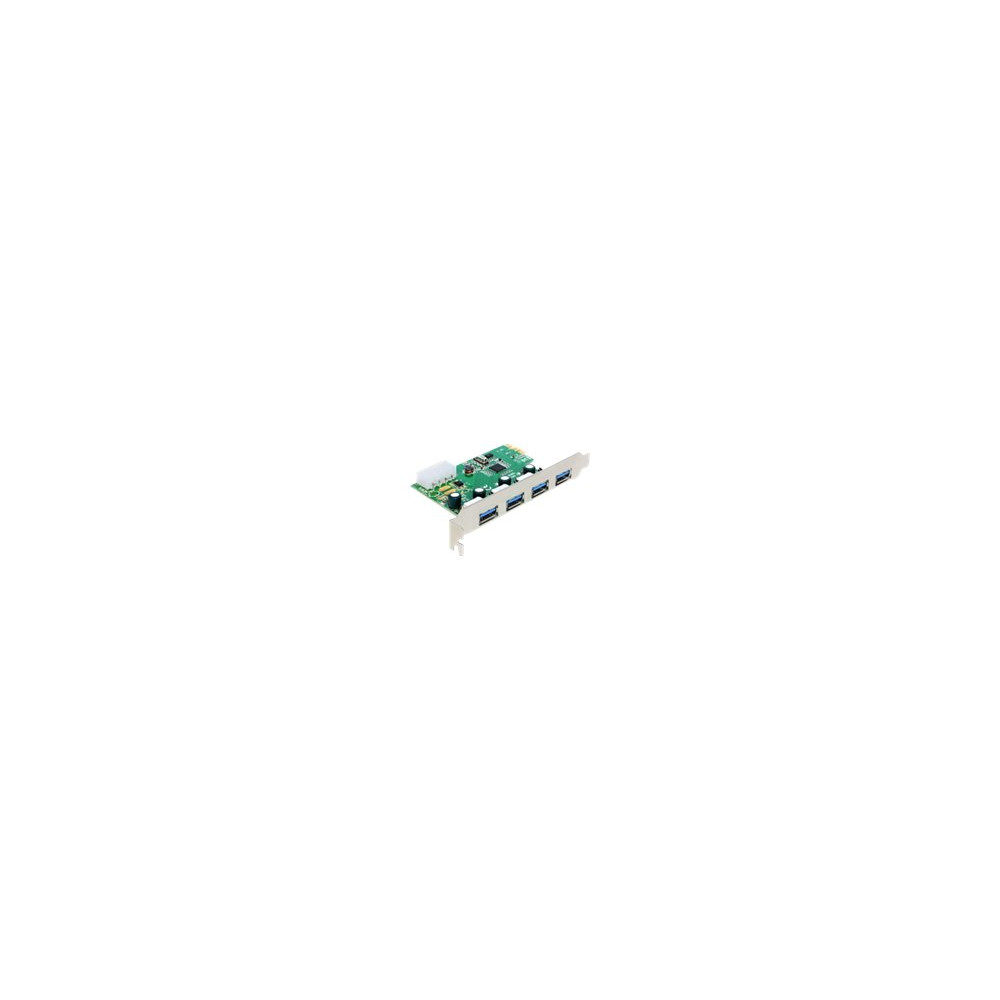 Produktbild för Delock PCI Express Card > 4 x external USB 3.0 - USB-adapter - PCIe 2.0 - USB 3.0 x 4
