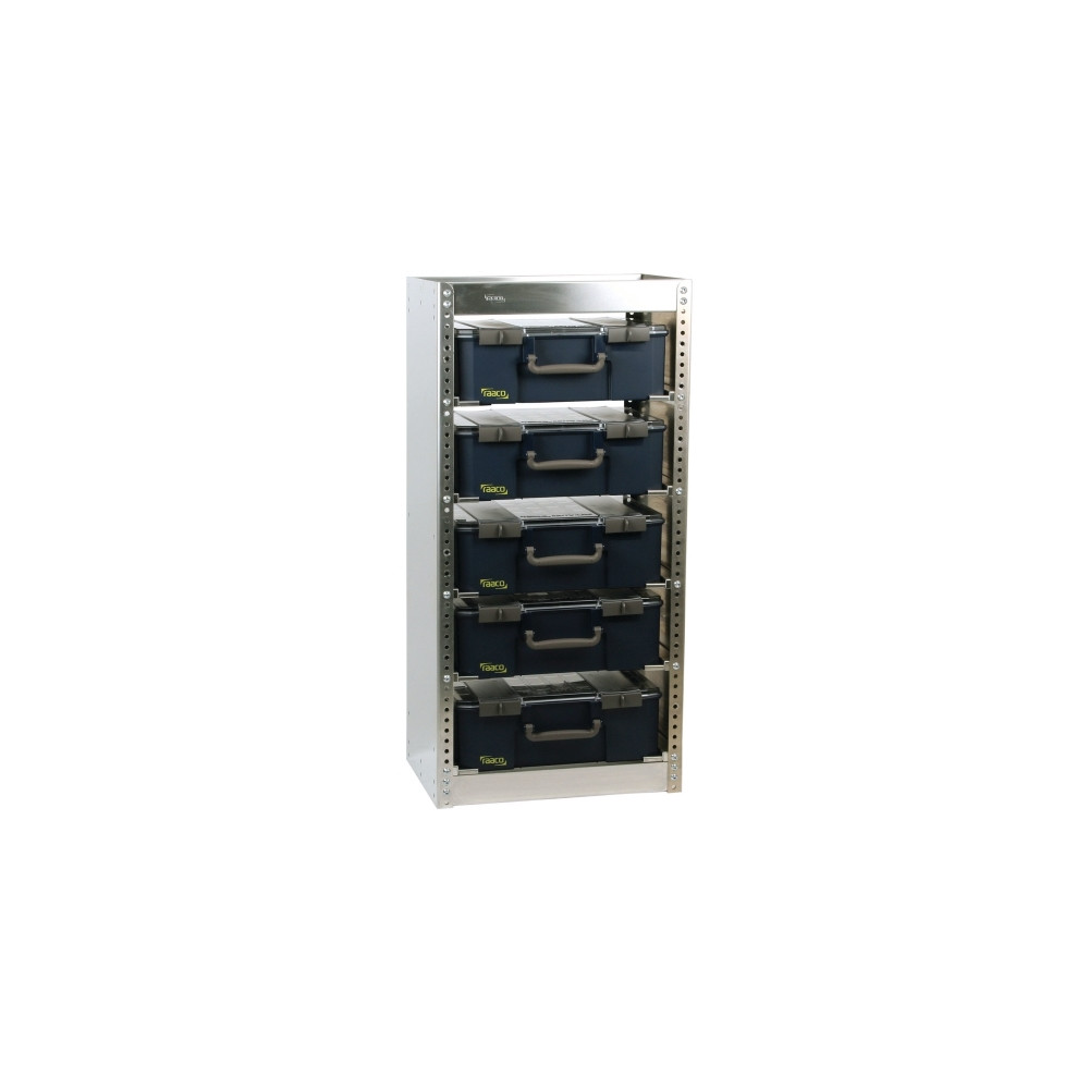 Produktbild för raaco S221 CarryLite, 5 galler, Metall, Metall, Silver, 486...