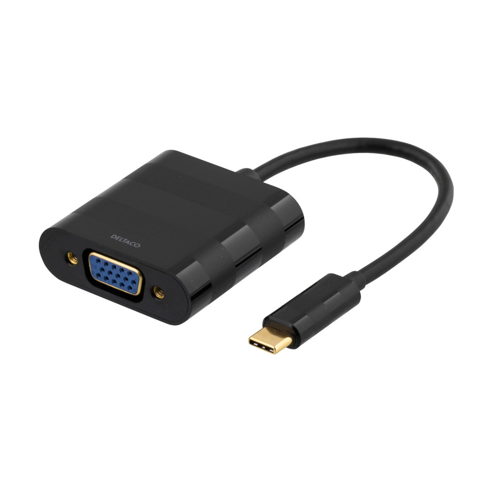 Produktbild för DELTACO USBC-1098 - extern videoadapter - svart
