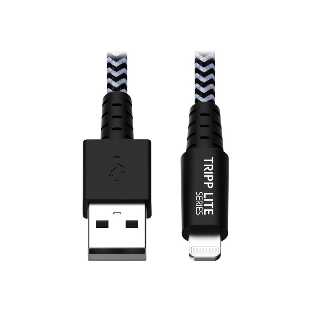 Produktbild för Eaton Tripp Lite Series Heavy-Duty USB-A to Lightning Sync/Charge Cable, MFi Certified - M/M, USB 2.0, 3 ft. (0.91 m) - Lightning-kabel - Lightning / USB - 90 cm