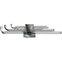 Produktbild för Wera 950/9 Hex-Plus 4 Vinkelskruvmejselsats, metriska mått,...