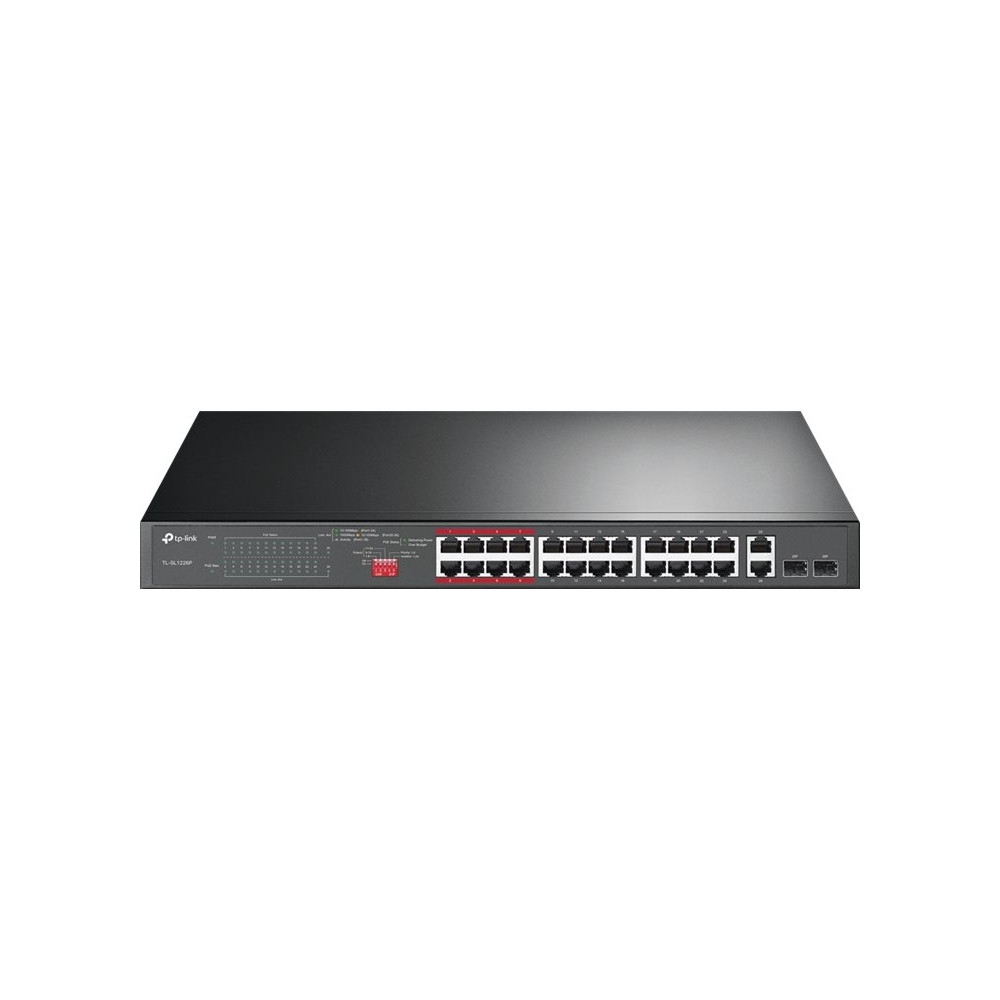 Produktbild för TP-Link TL-SL1226P - switch - 26 portar - ohanterad - rackmonterbar