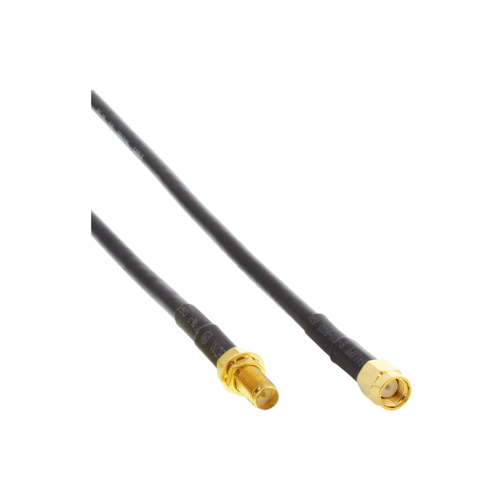 Produktbild för InLine WLAN Cable - antennkabel - 3 m - svart