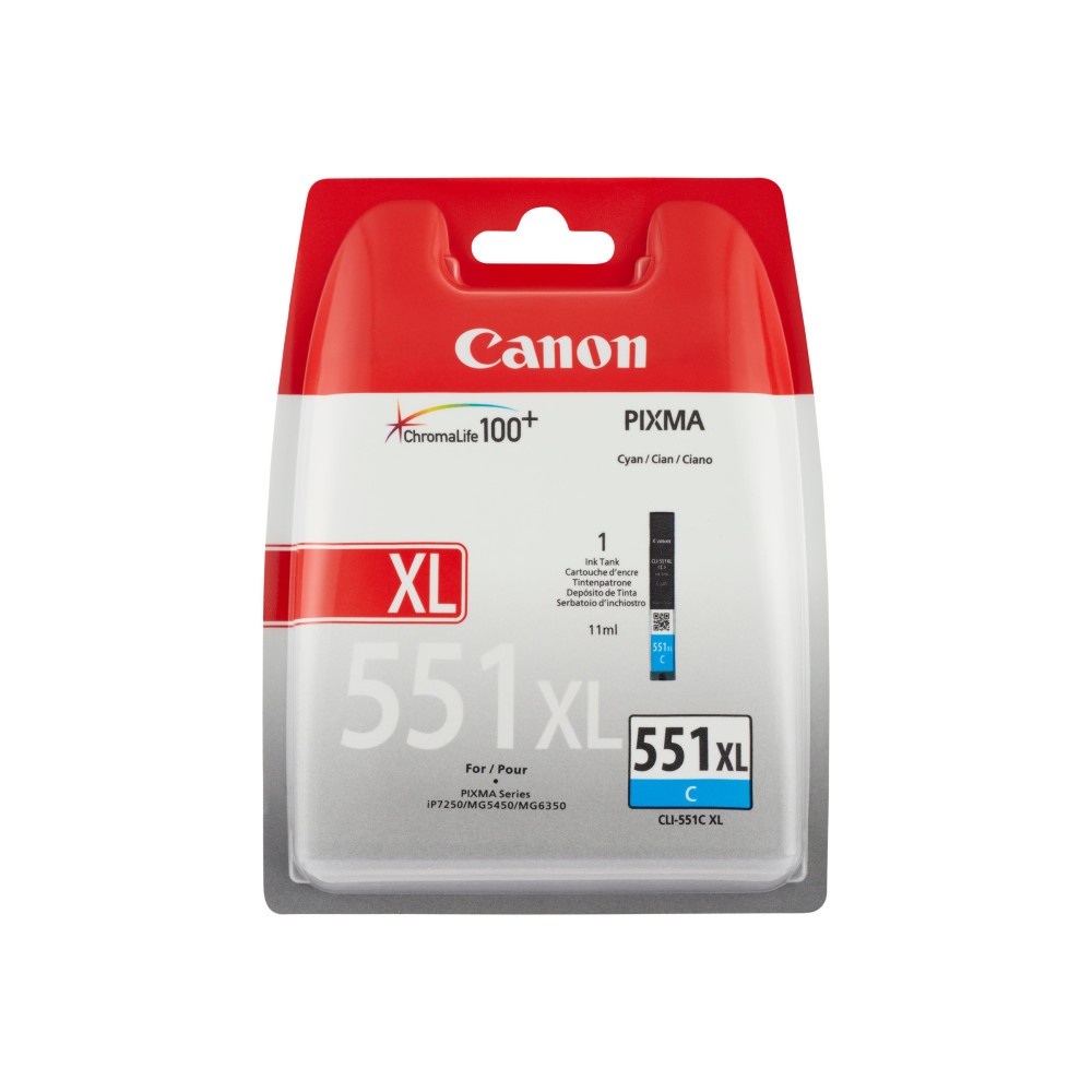 Produktbild för Canon CLI-551C XL - Lång livslängd - cyan - original - bläcktank