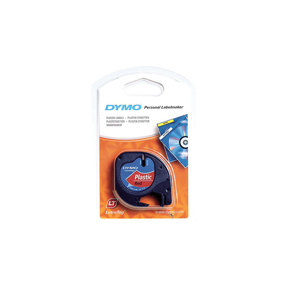Produktbild för DYMO LetraTAG - tejp - 1 kassett(er) - Rulle (1,2 cm x 4 m)