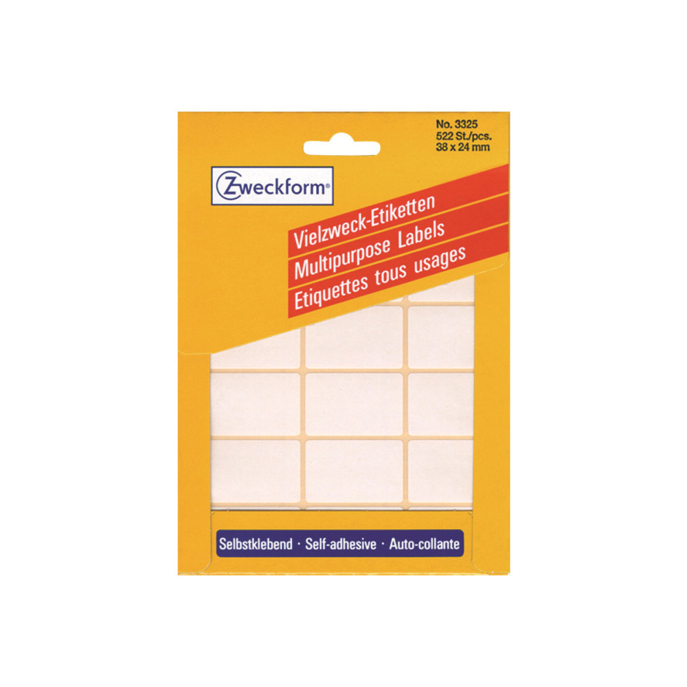 Produktbild för Avery Multi-Purpose Labels 3325 - etiketter - 522 stk - 24 x 38 mm