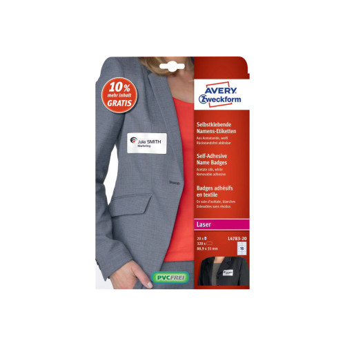 AVERY Avery Zweckform - etiketter - 320 etikett (er) - 88.9 x 31 mm