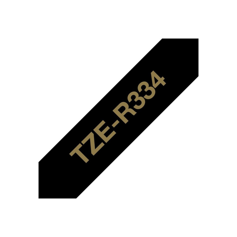 Produktbild för Brother TZe-R334 - bandtejp - satin - 1 kassett(er) - Rulle (1,2 cm x 4 m)