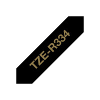 Produktbild för Brother TZe-R334 - bandtejp - satin - 1 kassett(er) - Rulle (1,2 cm x 4 m)