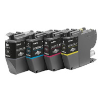 Produktbild för Brother LC421XL - 4-pack - XL - svart, gul, cyan, magenta - original - bläckpatron