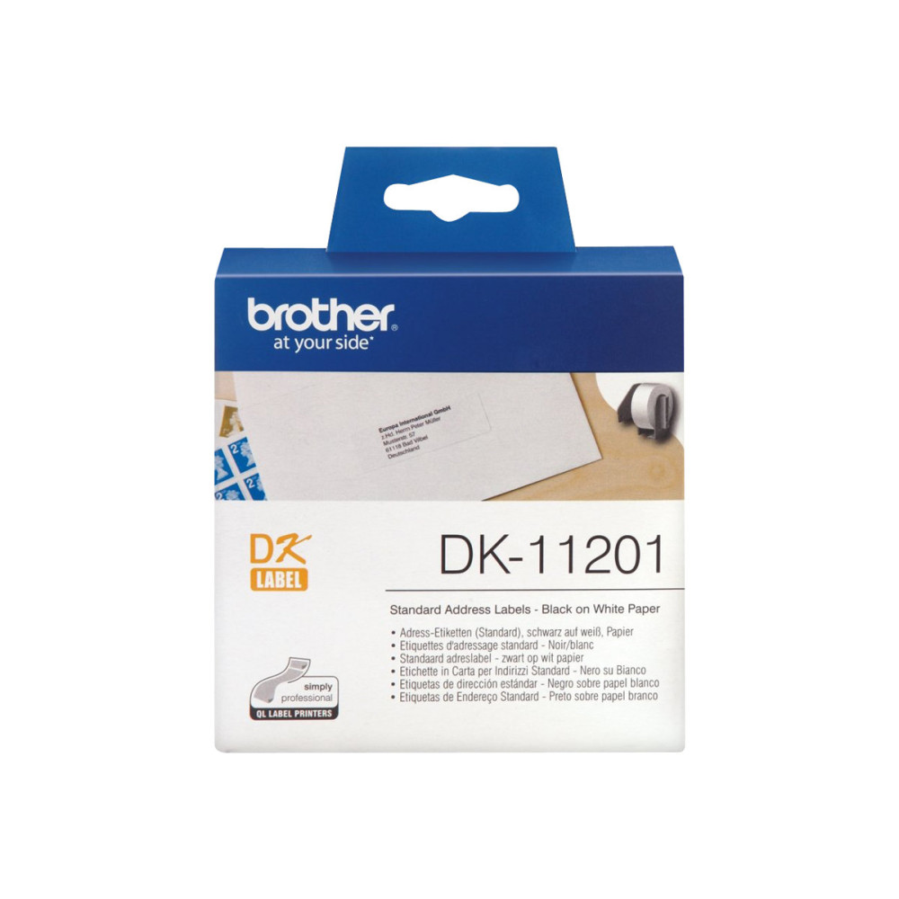 Produktbild för Brother DK-11201 - adresslappar - 400 etikett (er) - 29 x 90 mm