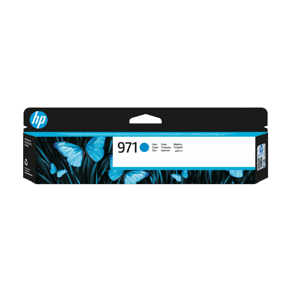 Produktbild för HP 971 - cyan - original - bläckpatron