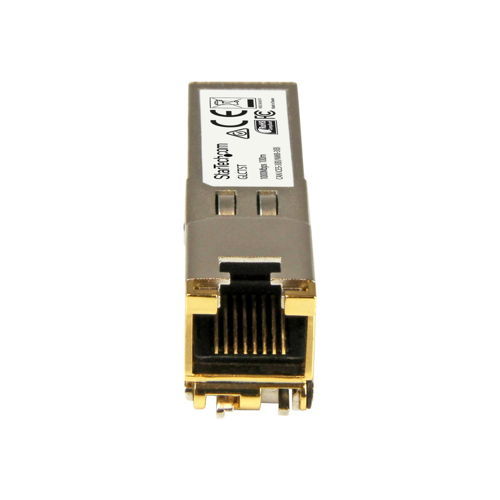 Produktbild för Startech Cisco GLC-T-kompatibel SFP-sändtagarmodul - 1000BASE-T - SFP-sändar/mottagarmodul (mini-GBIC) - 1GbE
