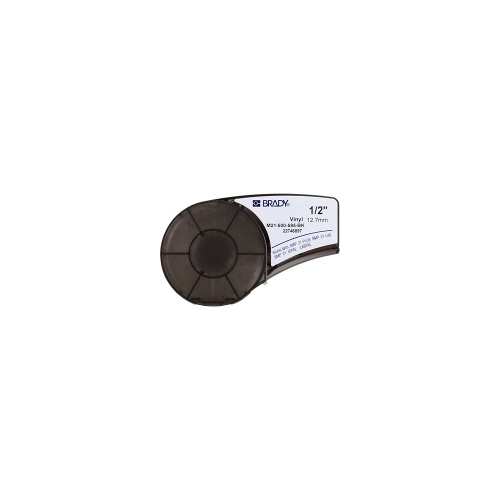 Produktbild för Brady B-595 - film - matt - 1 rulle (rullar) - Rulle (1,27 cm x 6,4 m)