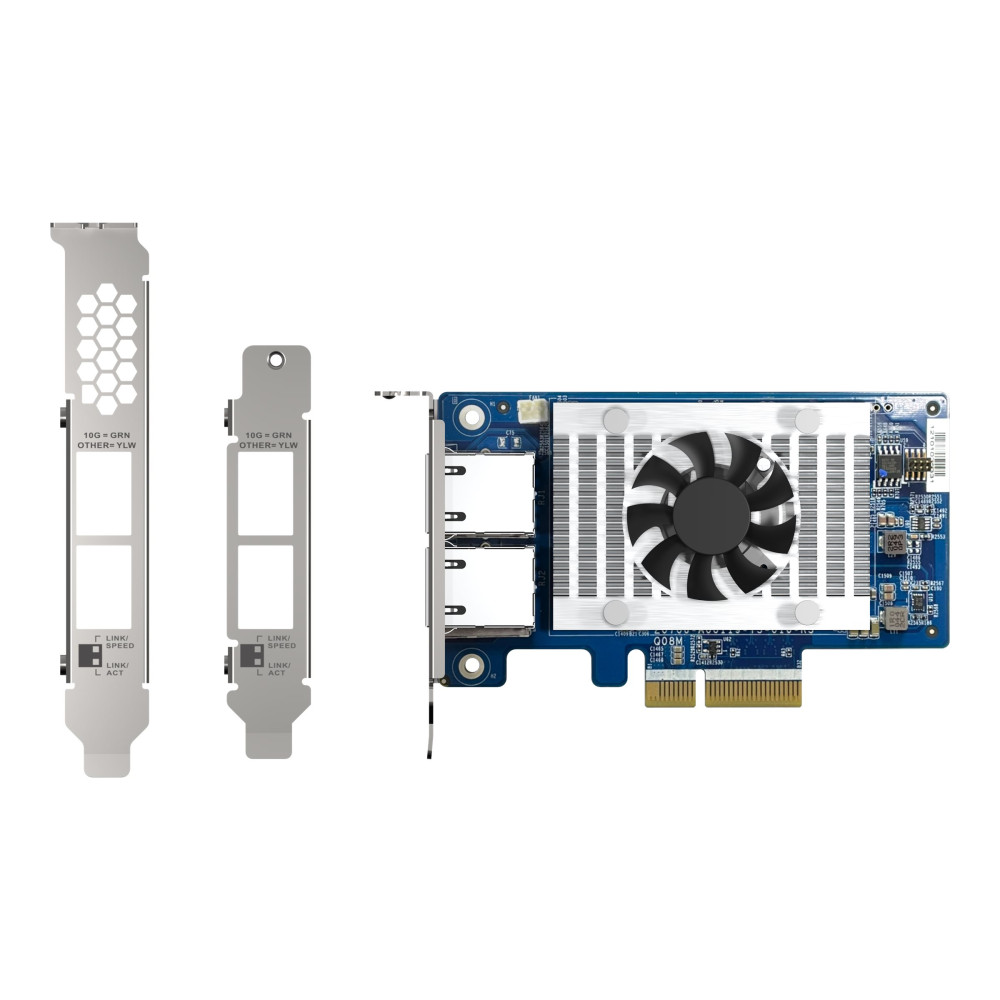 Produktbild för QNAP QXG-10G2T-X710 - nätverksadapter - PCIe 3.0 x4 - 10Gb Ethernet x 2