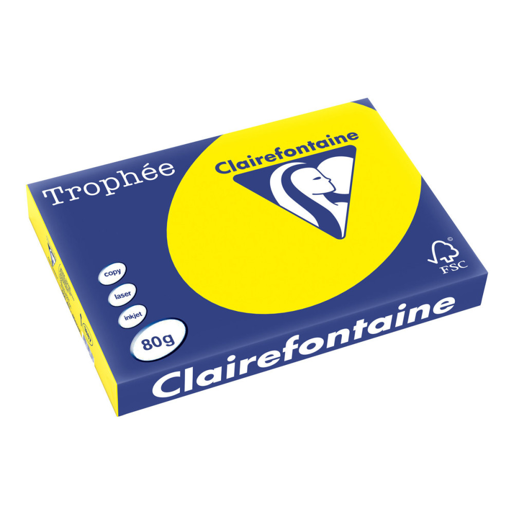 Produktbild för Clairefontaine Trophée - tonat papper - 500 ark - A3 - 80 g/m²
