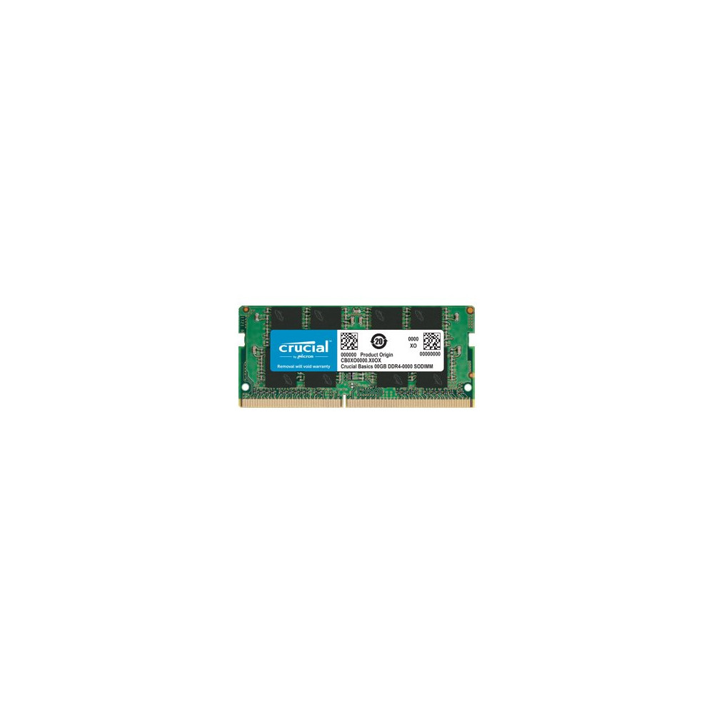Produktbild för Crucial Basics - DDR4 - modul - 16 GB - SO DIMM 260-pin - 3200 MHz / PC4-25600 - ej buffrad
