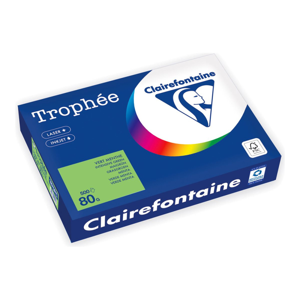 Produktbild för Clairefontaine Trophée - tonat papper - 500 ark - A4 - 80 g/m²