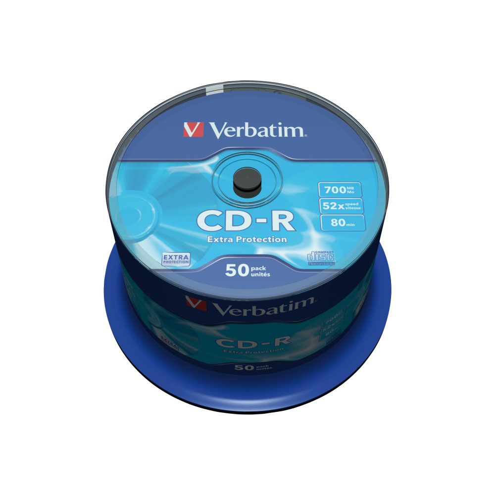 Produktbild för Verbatim - CD-R x 50 - 700 MB - lagringsmedier